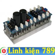  Mạch khuếch đại 16 sò 2 kênh 2x600W 28-55VAC đôi 260x135x85mm ( 5200/1943 )